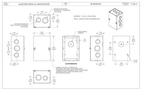 junction box 1 knockout|knockout sizes for electrical boxes.